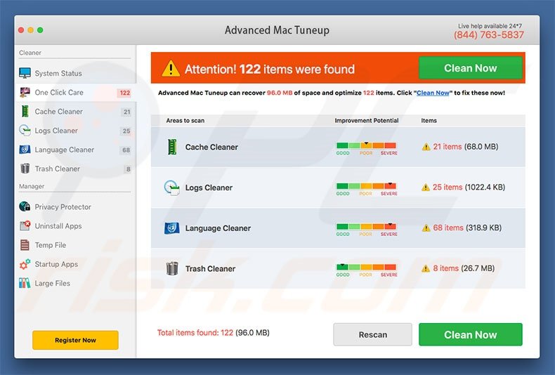 remove advanced mac cleaner from macbook air